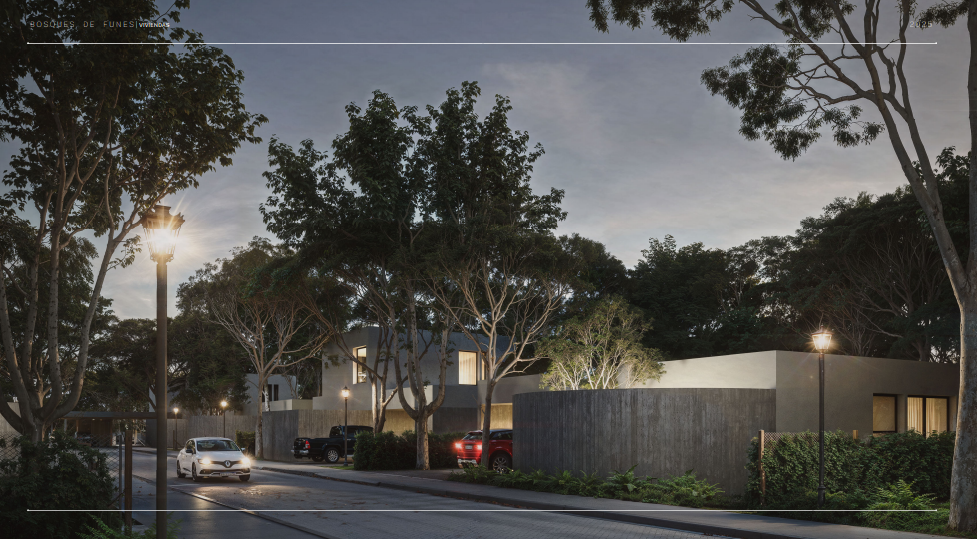 Una arbolada como protagonista y arquitectura moderna: cómo es el barrio cerrado boutique que avanza en Funes